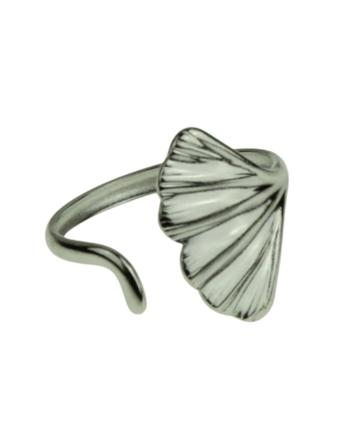 Charlotte | blank fingerring - silver muslingeskal